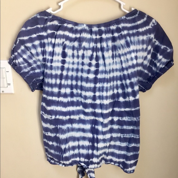 MUDD Tie Dye Gathered Sleeve tee - Picture 2 of 4